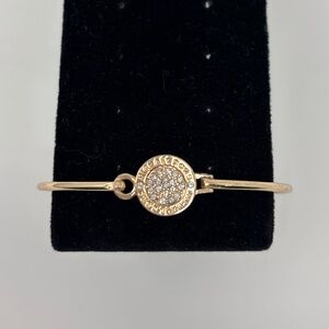 Michael Kors Heritage Gold Tone Crystal Pavé Bangle